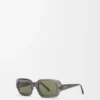 Gafas de sol rectangulares y delgadas