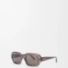 Gafas de sol rectangulares y delgadas