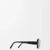Gafas de sol rectangulares y delgadas