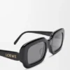 Gafas de sol rectangulares y delgadas