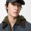 Gorra con parche de lana Gorra con parche de lana