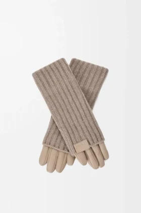 Guantes de cachemira y piel de cordero napa
