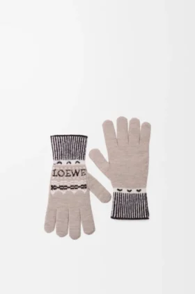 Guantes de mezcla de lana