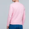 Hombres” Camiseta deportiva de manga larga con bordado Anagram de loewe, rosa y rojo, H6109900Cr-7080