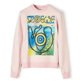 Hombres Loewe Pink Eye Printing Rojo H6299940Pc-7080