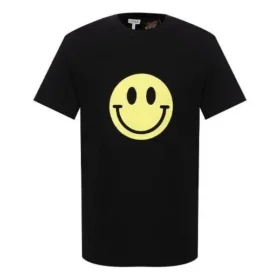 Loewe para hombre, camiseta de manga corta con cara sonriente amarilla y negro H616341X87-1100