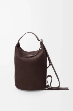 Loop Bucket en nubuck granulado