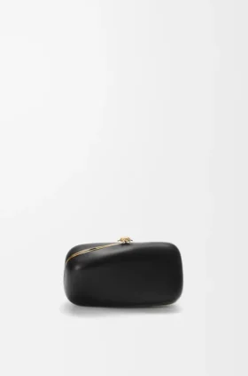 Minaudière «Twist» en piel de cordero napa