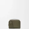 Mini bolso cruzado para cámara en piel de becerro de grano suave Mini bolso cruzado para cámara en piel de becerro de grano suave