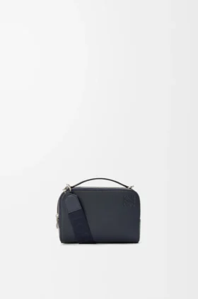 Mini bolso cruzado para cámara en piel de becerro de grano suave