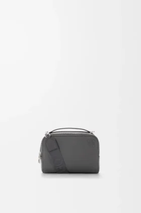 Mini bolso cruzado para cámara en piel de becerro de grano suave
