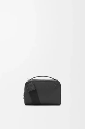 Mini bolso cruzado para cámara en piel de becerro de grano suave
