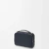 Mini bolso cruzado para cámara en piel de becerro de grano suave Mini bolso cruzado para cámara en piel de becerro de grano suave