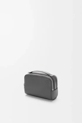 Mini bolso cruzado para cámara en piel de becerro de grano suave