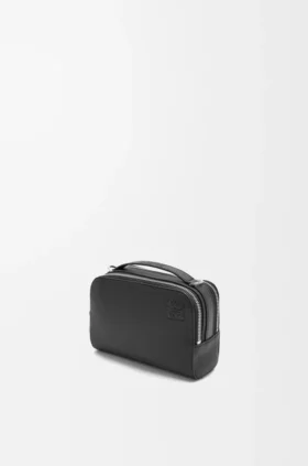 Mini bolso cruzado para cámara en piel de becerro de grano suave