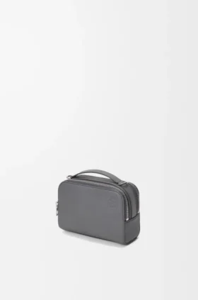 Mini bolso cruzado para cámara en piel de becerro de grano suave
