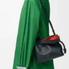 Mini bolso de mano Flamenco con capas en piel de becerro napa Mini bolso de mano Flamenco con capas en piel de becerro napa