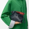 Mini bolso de mano Flamenco con capas en piel de becerro napa Mini bolso de mano Flamenco con capas en piel de becerro napa