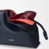 Mini bolso de mano Flamenco con capas en piel de becerro napa Mini bolso de mano Flamenco con capas en piel de becerro napa