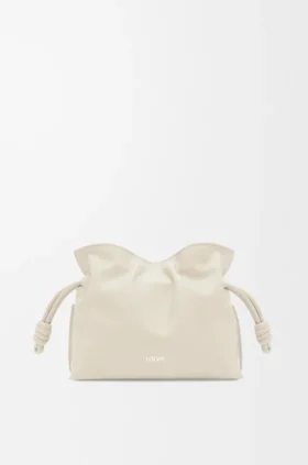 Mini bolso de mano Flamenco en piel de becerro napa