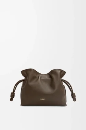 Mini bolso de mano Flamenco en piel de becerro napa