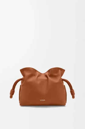 Mini bolso de mano Flamenco en piel de becerro napa