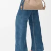 Mini bolso de mano Flamenco en piel de becerro napa Mini bolso de mano Flamenco en piel de becerro napa