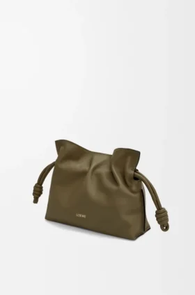Mini bolso de mano Flamenco en piel de becerro napa