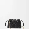 Mini Flamenco Purse en piel de becerro napa plisada Mini Flamenco Purse en piel de becerro napa plisada