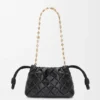 Mini Flamenco Purse en piel de becerro napa plisada Mini Flamenco Purse en piel de becerro napa plisada