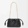 Mini Flamenco Purse en piel de becerro napa plisada Mini Flamenco Purse en piel de becerro napa plisada