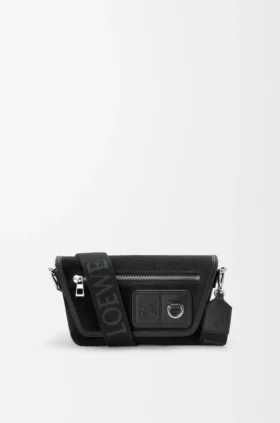 Mini Flex Messenger en lona y gamuza