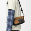 Mini Flex Messenger en lona y gamuza Mini Flex Messenger en lona y gamuza