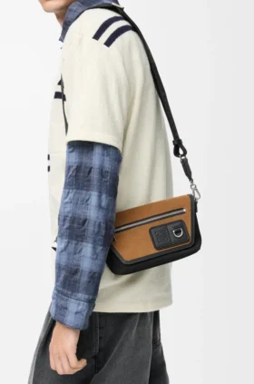 Mini Flex Messenger en lona y gamuza