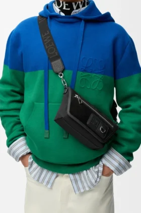 Mini Flex Messenger en lona y gamuza