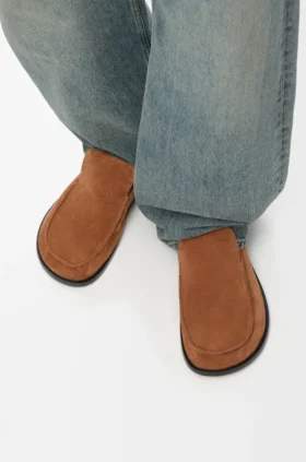 Mocasín Flex de gamuza