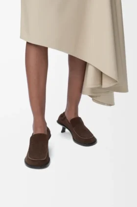 Mocasín Flex de piel de becerro de gamuza