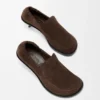 Mocasín Flex de piel de becerro de gamuza