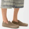Mocasín «Rio» en gamuza y rafia Mocasín «Rio» en gamuza y rafia