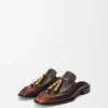 Mocasín tipo mule Edge en piel de becerro cepillada Mocasín tipo mule Edge en piel de becerro cepillada