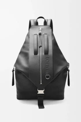 Mochila convertible en piel de becerro clásica