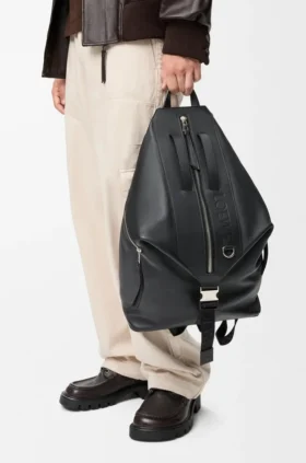 Mochila convertible en piel de becerro clásica