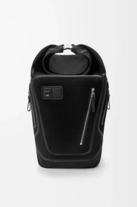 Mochila Flex con cierre enrollable en lona y gamuza