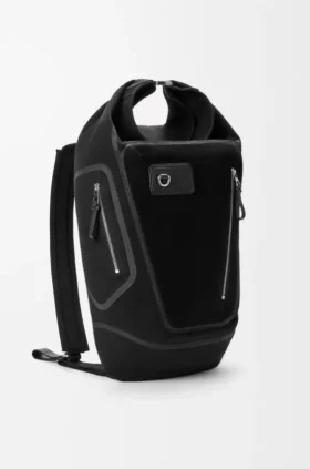 Mochila Flex con cierre enrollable en lona y gamuza