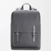Mochila militar en piel de becerro de grano suave Mochila militar en piel de becerro de grano suave