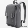 Mochila militar en piel de becerro de grano suave Mochila militar en piel de becerro de grano suave