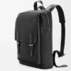 Mochila militar en piel de becerro de grano suave Mochila militar en piel de becerro de grano suave