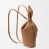 Mochila «Scarf» en piel de becerro lisa Mochila «Scarf» en piel de becerro lisa