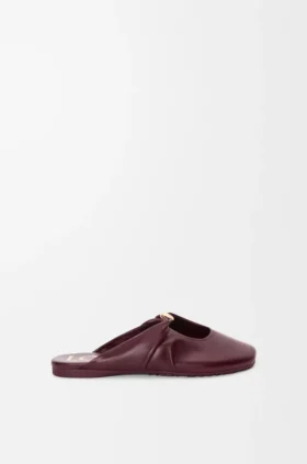 Mule suave «Pebble» en piel de cordero napa Mule suave «Pebble» en piel de cordero napa