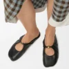 Mule suave «Pebble» en piel de cordero napa Mule suave «Pebble» en piel de cordero napa